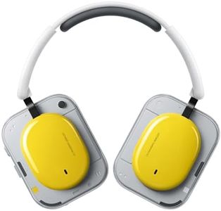 Nothing Headphone (a) 2026 New, Adaptive Active Noise Cancelling Headphones, Wireless Over Ear Bluetooth 5.4 ANC Headset with LDAC Hi-Res, 5 HD Mics Ultra Bass via APP, 135 Hours Playtime, Yellow
