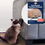 Stelucca Amazing Shields Cat Scratch Deterrent - 18-Pack, 17-inch x 12-inch Furniture Protectors from Cats for Couch - Clear, Anti-Scratch Pad and Sofa Protector…