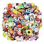 Papacharms Lot of Shoe Charms Random Different 50pcs PVC Mixed Vibrant Cool Cute Shapes for Shoe Decorations Party Gift