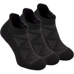 Wrightsock Run Luxe Tab Running Socks for Men and Women - Athletics Socks with Moisture Regulation - American Made, Black - 3 Pack, Large