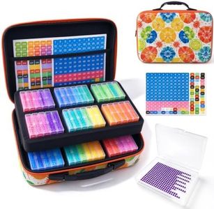 FANGZH Diamond Painting Storage Case, 64 PCS Diamond Art Containers