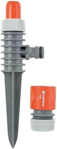 Gardena Classic Spray Sprinkler Action: Circular Sprinkler Mounted on Spike, fine Spray Mist for Gentle Watering, Easy and Firmly Fixed in The Ground, for Connection to Garden Hose (969-20)