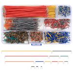 840 Pcs Jumper Wire Kit, 14 Lengths Assorted Breadboard Jumper Wire Cable, Preformed U-shape Solderless Jumper Wire Male to Male Jumper Wires Prototyping Breadboard