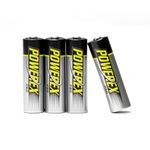 Powerex PRO High Capacity Rechargeable AA NiMH Batteries (1.2V, 2700mAh) - 4-Pack