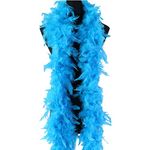 Feather Boa Fancy Dress Accessory, 6.6Ft Feather Boas for Women Men for Dancing Wedding Party Cosplay Halloween, Hen Do, Stag Do (1 Piece, Blue)