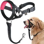 BARKLESS Dog Head Collar, No Pull Head Halter with Soft Padding, Reflective Soft Padded Snout Harness for Medium Large Dogs German Shepherd, Labrador