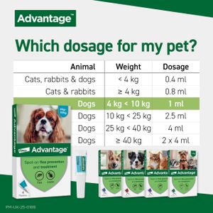 Advantage Flea Treatment for Medium Dogs – Fast-Acting Spot-On Solution