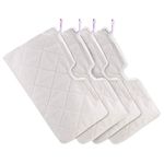 Tidy Monster 4 Pack Steam Mop Replacement Pads,Machine Washable Easy Cleaning Pads,Microfiber Steamer Pads for Shark Steam Pocket Mop S3500 Series S3501 S3601 S3550 S3901 SE450 (4pack-net Pads White)