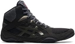 ASICS Men's Snapdown 3 Wrestling Shoes, 12, Black/Gunmetal