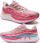 Women's Orthopedic Road Running Shoes: Plantar Fasciitis Arch Support Pain Relief Orthotic Heel Spur Bunions Recovery Trail Sneakers, Fashion Sport Gowalk Tennis Hiking Walking Shoes Rose Size 6.5