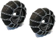 The ROP Shop | Pair of 2 Link Tire Chains & Tensioners 36x11x12 for Snow Blowers, Lawn & Garden Tractors, Mowers & Riders, UTV, ATV, 4-Wheelers, Utility Vehicles