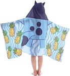 Jay Franco Bluey Hooded Bath Towel - Measures 22 x 51 Inches - Soft & Cozy Kids Cotton Pool/Beach Towel