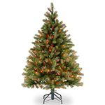 National Tree Company Tree, PVC, With 450 Multicolor Lights, 4.5-FEET