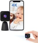 AOBOCAM Mini Spy Hidden Cameras For Home Security 4K HD Wide Angle Wireless WiFi Small Nanny Cam Indoor Surveillance Cameras With APP/Motion Detection/Night Vision