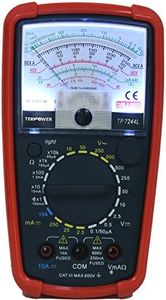 Tekpower TP7244L 7-Function 20-Range Analog Multimeter With Back Light with Strong Protective Holster