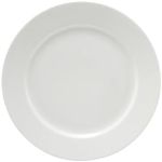 Maxwell & Williams White Basics Rim Entree Plate, 23cm Diameter (Set of 4)