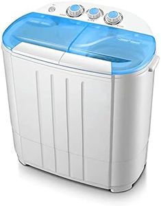 Double Barrel Portable Mini Washing Machine and Spin Dryer ideal for Dorms, Apartments, RVs, Camping - Blue