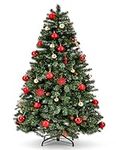 6ft Christmas Tree, BUPPLEE Unlit A