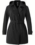 wantdo Plus Size Trench Coat Women'