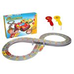 My First Scalextric Racing Track Sets for Kids Ages 3+ - Mains Powered Micro Race Car Set, Toy Cars Race Tracks for Boys. Incl. 1x Speed Track, 2x Racing Cars, 2x Controllers - Kids Toys Gifts