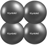 kisnbld Small Exercise Ball, 9 Inch Mini Pilates Ball, Anti Burst and Slip Resistant Mini Yoga Ball for Stability, Fitness, Physical Therapy & Stretching Workout at Home Gym & Office(4 Mistyrose)