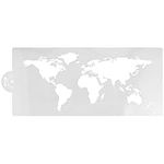 Operitacx World Map Cake Stencil Cake Decoration Template Wedding Cake Molds Cookie Fondant Dessert Decorating Stencil for Cake Decor