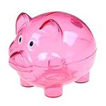 Plastic Pig Piggy Bank Transparent 