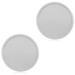 ALLY-MAGIC Drink Coasters, Drink Coasters Cup Pad Mat Round Silicone Rubber Mug Coaster Non Slip for Coffee Beer Mug Wine Glass Bottle Home and Bar Y6-JYBD (Light grey)