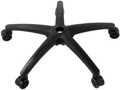 VEVOR Base de Repuesto para Silla Oficina, Carga Estática 1134 kg, Base de Taburete para Silla de Escritorio de Computadora Universal Resistente con 5 Ruedas y Patas Reforzadas, Negro, Φ 710 x 155 mm