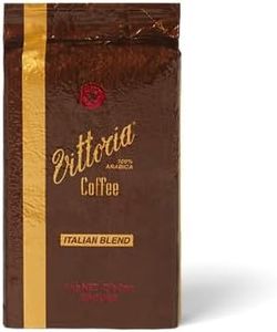 Vittoria Coffee 100% Arabica Italian Ground Coffee 1kg. Honey & Toasty notes with a Medium Intensity. Perfect with Home Filter Machines, Pour Over, Chemex, Plungers.