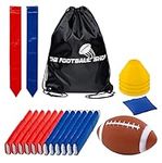 Flag Football 12 Players 3 Flags Adult Kids Youth Set 55 Pieces with Football