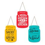 Artvibes Kitchen and Cafe Quotes Decorative Wall Hanging Decoration item for Kitchen Restaurant | Home Decor | House Warming Gifts | Kitchen Quotes Decor Item | Wall Decoration (WH_8904N)