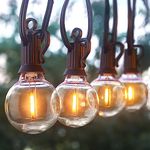 Brightown 200FT Outdoor String Lights, Globe Patio Lights with 100+2 LED G40 Plastic Shatterproof Bulbs, Waterproof Connectable Edison Hanging Lights, Backyard Lights for Balcony Gazebo Garden Party