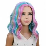 PATTNIUM Rainbow Wig Kids Child Wig