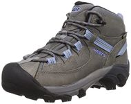 KEEN Women's Targhee 2 Mid Waterproof Hiking Boots, Steel Grey/Hydrangea, 6.5 UK