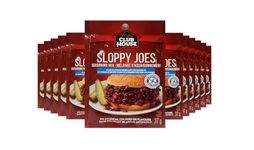 Club House, Dry Sauce/Seasoning/Marinade Mix, Sloppy Joe, Less Salt, 35g, Case Pack 12 Count