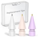 Delidigi 3 Pack Replacement Tips Compatible with Apple Pencil 2nd 1st Gen, Apple Pencil Pro & USB-C, Wear-Resistant Fine Point Precise Control Pen Like Tips for Apple Pencil