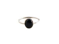 Black Onyx Ring 925 Sterling Silver Natural 7x9 MM Oval Shape Gemstone Handmade Stackable Ring For Women & Girls