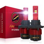 Firehawk 2024 New H13/9008 LED Headlight Bulbs, 25000LM Japanese Chips, 500% Brighter, 6000K Cool White, All-in-One Wireless, Halogen Replacement Conversion Kit, Pack of 2