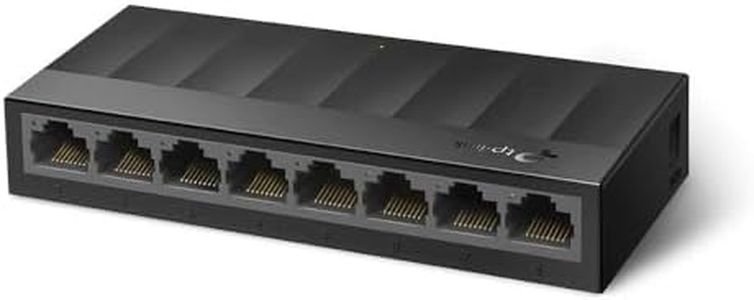 TP-Link Litewave 8 Port Gigabit Ethernet Switch | Desktop Ethernet Splitter | Plastic Case | Unshielded Network Switch | Plug & Play | Fanless Quiet | Unmanaged (LS1008G)