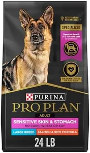 Purina Pro Plan Sensitive Skin and Stomach Dog Food Large Breed Salmon and Rice Formula - 24 lb. Bag