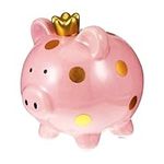 Crown Piggy Bank Cartoon Saving Pot
