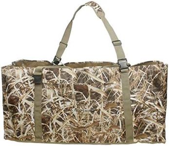 Auscamotek 12 Slot Duck Decoys Bag with Duck Blind Printing Water Drain Floating Bottom Shoulder Strap Included