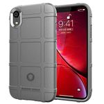 LABILUS iPhone XR case, (Rugged Shield Series) TPU Thick Solid Armor Tactical Protective Cover Case for iPhone XR (6.1 inch) - Concrete Grey