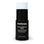 Mehron Makeup CreamBlend Stick, MOONLIGHT WHITE - .75oz