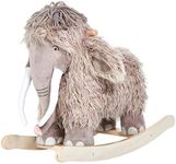 labebe - Plush Rocking Horse, Mammoth Rocker, Stuffed Rocker Toy for Child 1-3 Year Old, Kid Ride On Toy Wooden, Rocking Animal for Infant/Toddler Girl&Boy, Nursery Birthday Gift