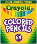 Crayola Mini Coloured Pencils, 64, Gift Box, Drawing and Colouring, Sharpener Included