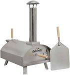 Dellonda Portable Wood-Fired 14" Pizza Oven and Smoking Oven, Stainless Steel - DG11