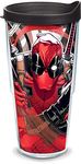 Tervis Made in USA Double Walled Marvel - Deadpool Insulated Tumbler Cup Keeps Drinks Cold & Hot, 24oz, Iconic