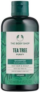The Body Shop Tea Tree Purify Shampoo (1x 250ml), Clarifying Shampoo for Oily Hair & Scalp, Cleansing & Balancing Shampoo with Community Fair Trade Tea Tree Oil